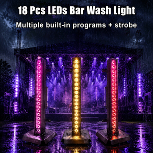 Barra de Luz LED RGBW 4 en 1 de 18x20W, DMX512, IP65, Pixel Chase, para DJ, Discoteca, Bar, Fiesta, Baile, Ángulo de Haz de 25°, CRI 90 - Product Image 2