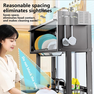 <span class=keywords><strong>Escurridor</strong></span> <span class=keywords><strong>de</strong></span> <span class=keywords><strong>Platos</strong></span> Sobre el Fregadero con Puerta Antipolvo, Organizador <span class=keywords><strong>de</strong></span> Cocina que Ahorra Espacio para <span class=keywords><strong>Platos</strong></span> - Product Image 5