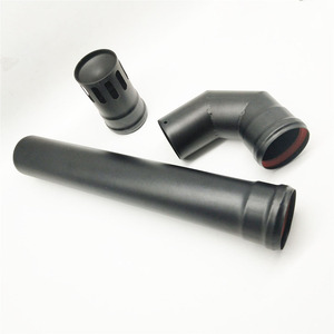<span class=keywords><strong>Tuyau</strong></span> <span class=keywords><strong>de</strong></span> poêle à granulés <span class=keywords><strong>de</strong></span> 80mm, cheminée peinte en noir en acier au carbone <span class=keywords><strong>de</strong></span> 1mm - Product Image 1