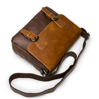 Sac bandoulière postier à carreaux européen et américain personnalisé avec impression intégrale pour homme, en cuir PU imperméable avec fermeture éclair