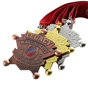 Medallas Personalizadas de Metal Fundido a Presión de Aleación de Zinc, en Oro, Plata y Cobre, para Karate, Taekwondo, Judo, Artes Marciales, Premios y Recuerdos - Product Image 3