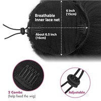 Extensions de queue de cheval pour femmes, style européen et américain, avec cordon de serrage, cheveux courts bouclés volumineux, postiche boucles romaines, sans permanente ni teinture
