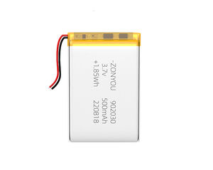 도매 ZonYou 902030 리포 파우치 배터리 셀, 소비자 가전제품 및 어린이용 전동 장난감용 500회 이상의 긴 수명 수명 기간 - Product Image 4