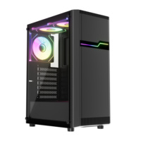 Boîtier PC Gaming Mid-Tower OEM, Châssis ATX ODM pour Ordinateur de Bureau avec Ports USB 3.0 et USB 2.0, Matériau SPCC