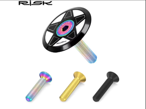 Viti <span class=keywords><strong>di</strong></span> compressione per tappo manubrio bici in lega <span class=keywords><strong>di</strong></span> titanio TC4 RISK M6x30/35/40/50mm per MTB e bici da strada - Product Image 2