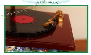 Tourne-disque antique de phonographe en forme de père Noël rétro classique avec <span class=keywords><strong>neige</strong></span> LED pour produit de gros de Noël dans une boîte de Noël festive - Product Image 6