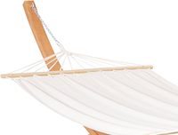Lit suspendu à balançoire hamac de jardin extérieur avec support en bois