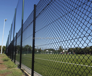 El panel de valla de eslabones de cadena negro galvanizado más vendido con 2m de altura para diversas aplicaciones - Product Image 6