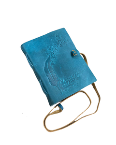 Diario de Cuero con Grabado de Hojas, Cuaderno Vintage Hecho a Mano con Páginas en Blanco para Escribir, Dibujar, Bocetar, Regalo de Viaje - Product Image 2