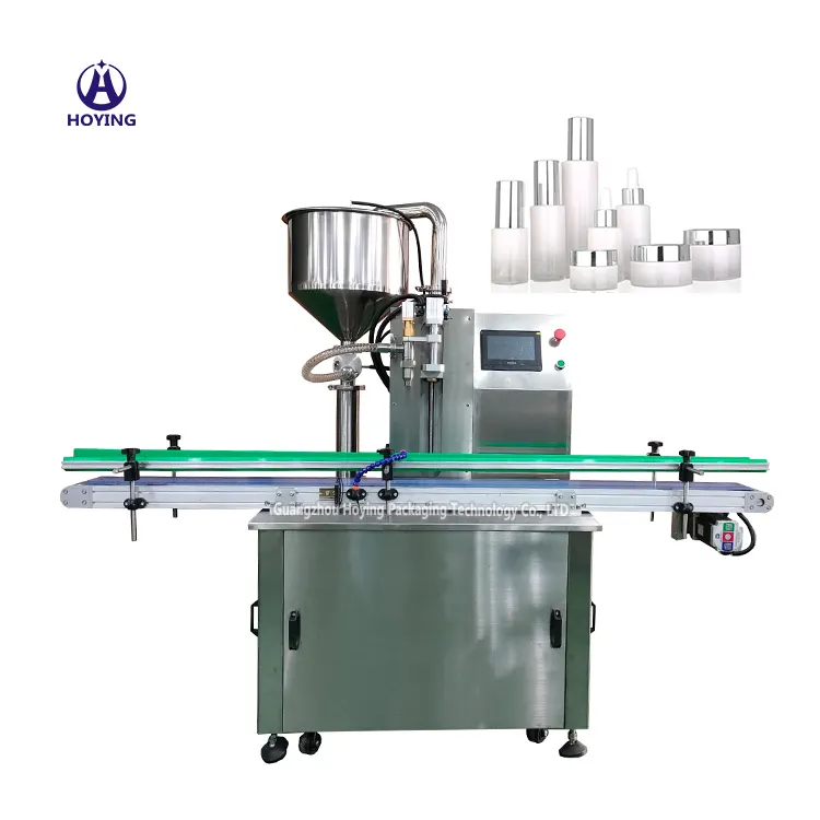 Automatic Cream Lotion Liquid Cosmetic Filling Machine Filling Packing Production Line