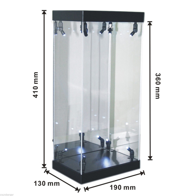 Customized Toys Box 6TH Scale Figure Display Acrylic Case with Led Light 1/6