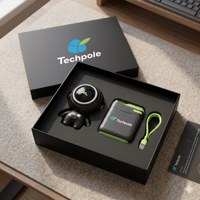 Boîte cadeau personnalisée avec couvercle et base magnétiques pour accessoires de téléphone, câble de charge, écouteurs, accessoires électroniques