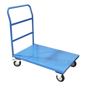 आईएसओ प्रमाणित भारी शुल्क 500 किलोग्राम क्षमता स्टील हैंड पुश ट्रक ट्रॉली 3 साल की वारंटी ओएम अनुकूलन योग्य गोदाम भंडारण - Product Image 6