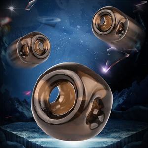 Herren Adult Crystal Sexspielzeug Weicher TPE Triple Cock Ring mit Silikon Enhance <span class=keywords><strong>Sleeve</strong></span> - Product Image 6