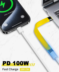 Cable Extensor USB Tipo C Macho a Hembra PD 100W, Cable Extensor USB C Corto Compatible con Video 8K y Sincronización de Datos para Thunderbolt - Product Image 3