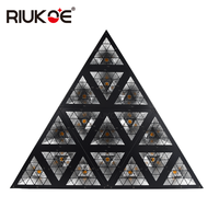Nouvelle conception 2021 LED 16*30W RGB Triangle rétro Affichage numérique Décoration de scène Effet lumineux DJ