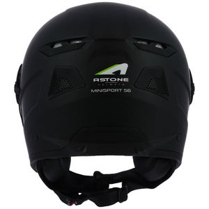 Casque de moto ASTONE HELMETS, visage ouvert, ABS, MINISPORT S6, noir mat, vente d'usine 2024, best-seller - Product Image 3