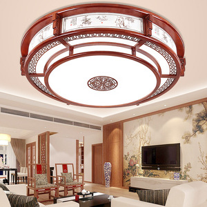 Large Size Solid Wood Chinese Style Lamp New Ceiling <b>Light</b> for Living <b>Dining</b> and Bedroom IP65 AC Power Source - Product Image 2