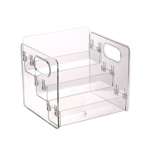 Transparent Acrylic Cosmetic Organizer 3 Tier Desktop <b>Storage</b> Box For Makeup Skincare Perfume <b>Dressing</b> <b>Table</b> Holder - Product Image 5