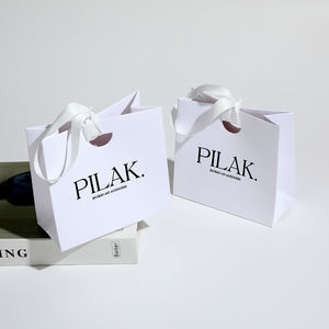 Bolsa de Cartón Kraft Personalizable con Logotipo Impreso para Cosméticos, Lápiz Labial, Regalos, Joyería, Color Blanco - Product Image 3