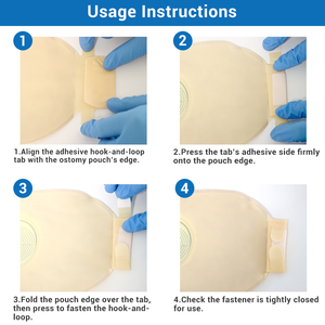 Saco de Colostomia Não Tecido BLUENJOY com 2 Tipos de Velcro, Grande Venda na África do Sul, Egito, Etiópia e Congo - Product Image 3