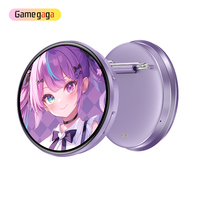 M3 Anime Smart Badge, Pin Electrónico Recargable con Pantalla Táctil de 1.95 Pulgadas para Cosplay y Colecciones de Fans, Carrusel de Imágenes Dinámicas