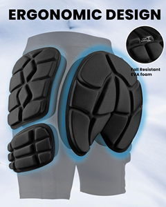 Shorts de protection ergonomiques 3D rembourrés pour snowboard, ski, skateboard - Product Image 2