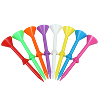 Tees de Golf Coloridos de Primera Calidad, con Control de Altura Profesional, Ligeros y Reutilizables para Entrenamiento de Golf