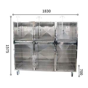 <span class=keywords><strong>Cage</strong></span> d'hospitalisation multi-niveaux à quatre positions pour animaux de compagnie, <span class=keywords><strong>cage</strong></span> d'observation pour chats, chiens et canins, en acier inoxydable 304 - Product Image 3