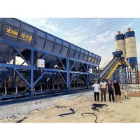 Centrale à béton électrique pour mélange humide prêt à l'emploi HZS90 avec contrôle PLC et station de mélange de ciment