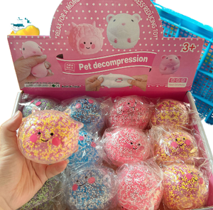 Custom Stress Relief Animal-Themed Squishy Toys <b>Squeeze</b> Light <b>Balls</b> LED Sensory Fidget Toys Slime <b>Balls</b> TPR Material Age 14+ - Product Image 1