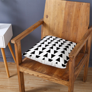 Black and White African Geometric Patterns Linen Pillowcase Modern <strong>Throw</strong> Pillow Covers <strong>for</strong> Sofa Couch <strong>Chair</strong> - Product Image 3
