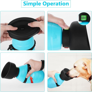 Botella de Agua Portátil Multifuncional para Mascotas, Ecológica, de Grado Alimenticio, para Perros y Gatos, Venta al Por Mayor - Product Image 3