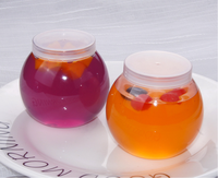 160ml 210ml Emballage clair de qualité alimentaire rond pour lait yaourt crème glacée gelée pouding mousse pot PET tasse en plastique avec couvercle