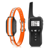 Wasserdichtes wiederauf lad bares 1000m digitales Hunde trainings halsband Fernbedienung Haustier mit LCD-Display