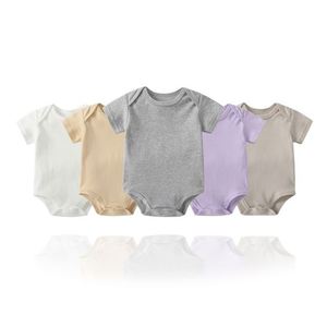 Ropa de Bebé de Manga Corta, Triangular, de Algodón Suave, Multicolor, Moderna, para Recién Nacidos, Niños y Niñas, para Gimnasio y Dormitorio - Product Image 1