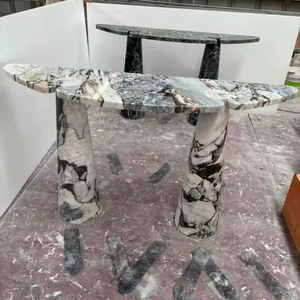 Table <span class=keywords><strong>console</strong></span> d'<span class=keywords><strong>entrée</strong></span> mobile en marbre naturel, design nordique, étagère <span class=keywords><strong>murale</strong></span> de rangement, luxe léger, écologique, pour salon et maison - Product Image 2