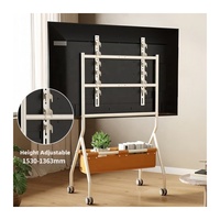 Soporte de suelo de TV rodante portátil, altura ajustable, móvil, 32-70 pulgadas, carrito de TV con ruedas, 2, 2, 2, 1, 2 pulgadas