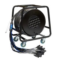 Câble Serpent 4/6 Canaux 60 Mètres RJ45 Cat5e Blindé à Conducteurs en Cuivre Massif pour Écran LED de Scène