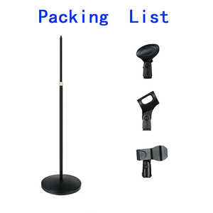 GAZ-207 phong cách mới microphone karaoke đứng Kính thiên văn sàn đứng 360 xoay kim loại đĩa cơ sở có thể được nâng lên và hạ xuống - Product Image 5