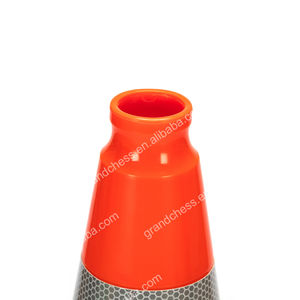 Cono de Seguridad Mini de Alta Calidad, Cono de <span class=keywords><strong>PVC</strong></span> con <span class=keywords><strong>Base</strong></span> Naranja Fluida de 700 mm - Product Image 3
