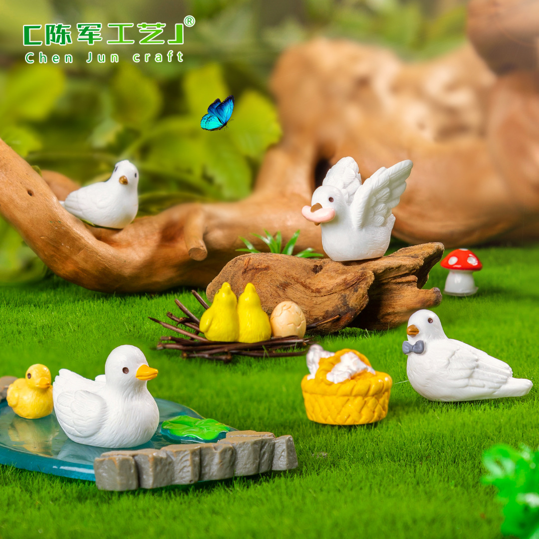 8 pieces of bird three-piece set