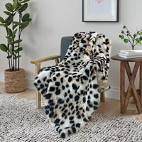 100% Polyester New Stylish Knitted Fluffy Warm Super Soft High Pile Nerz Kunst pelz Decke