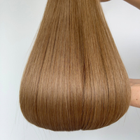 Remy Human 100g Stick Tip 1g Micro Stick Pre-bonded Super Double Drawn Extensiones de cabello humano Marrón claro 22 pulgadas