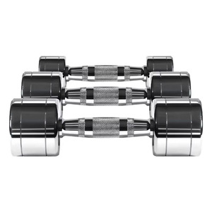 CZFIT Solid Steel Electroplated <b>Dumbbells</b> Integrated Fixed <b>Dumbbells</b> for Men and Women Professional Grade for Home Workouts - Product Image 6