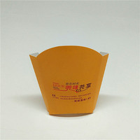 Boîte d'emballage pour frites en papier de qualité alimentaire, biodégradable, avec impression personnalisée, prix d'usine bon marché, pour la vente en gros