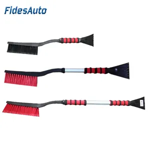 Brosse de neige en silicone pour voiture, avec grattoir à glace