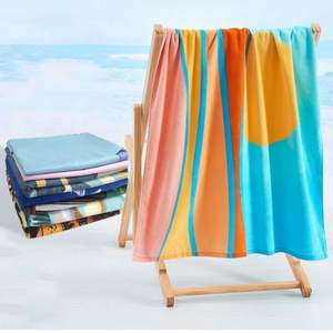 Serviette de plage personnalisée en coton 100% imprimée sur mesure, douce, très absorbante, surdimensionnée, avec un design imprimé intégral de dessins animés mignons - Product Image 2