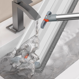 Precios de Fábrica, Mopa Plana de Microfibra con Poste de Acero Giratorio 360°, Absorbente de Agua, Secado Rápido, Sin Necesidad de Lavar a Mano, Escoba para el Hogar - Product Image 6