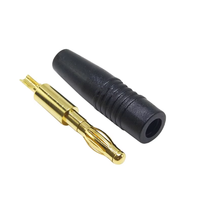 Connecteur banane plaqué or en cuivre pur 4 mm, connecteur de test de panneau, soudage, amplificateur de puissance, haut-parleur audio, résistant à la tension, isolation